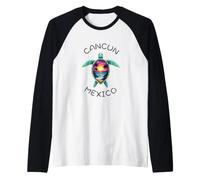 Cancun Mexique Souvenir Famille Assorti Vacances Cancun Manche Raglan