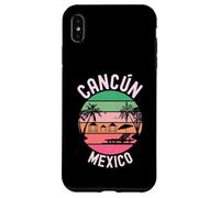 Cancún, Mexique, Vacances d'été dans Un Centre de villégiature Mexicain rétro 2026 Coque pour iPhone XS Max