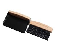 CANCYCC Lot de 2 mini balayettes de table et pelle à poussière - Noir - Brosse de table et pelle - Brosse de table - Brosse ramasse-miettes - Pour cuisine, salon