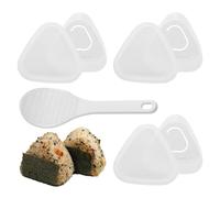 CANCYCC Onigiri Lot de 6 moules à onigiri triangulaires avec cuillère triangle de riz, moule à boulettes de riz, pour cuisine, fête, débutants, pour faire soi-même des sushis