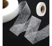 CANCYCC Ruban d'ourlet thermocollant - 64 m - Pour raccourcir - Sans couture - Ruban adhésif thermocollant - Autocollant pour tissu, rideau, rideaux, pantalons, vêtements, jeans
