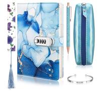 Candcamp Journal intime secret avec serrure, cadeau pour enfants de 6 à 12 | Avec stylo, marque-page, trousse et bracelets