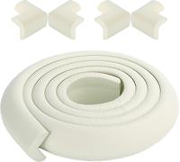 CANDeal 2 mètres de protection de bord en forme de L et 4 x kit de protection de coin, mousse de haute densité premium bébé outil ménager de protection pour table, banc et autres meubles de maison - B