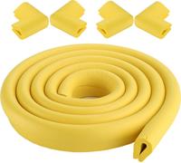CANDeal 2 mètres de protection de bords en forme de U et 4 x kit de protection de coins, facile à installer, mousse haute densité de première qualité protection bébé outil ménager pour table, banc et 