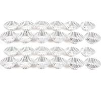 CANDeal 24 pièces d'un moule à gâteau en acier inoxydable moule rond à gâteau cuisson antiadhésif moule à tarte multifonctionnel ménages moules à gâteau
