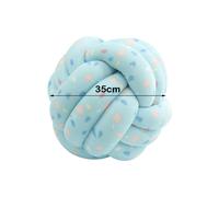 CANDeal 35cm coussin à noeuds, coussin noué pour canapé, lit, décorat, coussin décoratif noeud, coussin boule à noeuds, bébé lit chambre décor jouet fait main, créativité mode cadeau