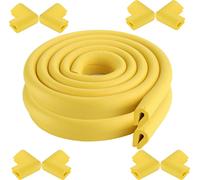 CANDeal 4 mètres de protection de bords en forme de U et 8 x kit de protection de coins, facile à installer, mousse de première qualité haute densité protection bébé outil ménager pour table, banc et 
