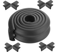 CANDeal 4 mètres de protection des bords en forme de L et 8 x kit de protection des coins, mousse haute densité premium bébé outil ménager de protection pour table, banc et autres meubles de maison - 