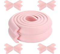 CANDeal 4 mètres de protection des bords en forme de L et 8 x kit de protection des coins, mousse haute densité premium bébé outil ménager de protection pour table, banc et autres meubles de maison - 