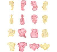 CANDeal 8 PCS Valentine's Day Elements Cookie Cutter Set for Cookie Biscuits Baking, Roses, Couples, Violin,Cupid,angel Heart Valentines Cake Biscuit Cutters Molds Sets for Kids Friends DIY Baking