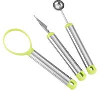 CANDeal Ensemble de 3 outils de coupe de fruits Éplucheur de légumes et de fruits Outil de cuisine multifonctionnel en acier inoxydable Outil de bricolage pour réaliser des salades de légumes et de fr
