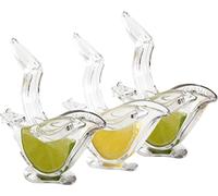 CANDeal Lot de 3 Presse-citrons manuels, Presse-citrons manuels en acrylique, Pince à citrons élégante en forme d'oiseau en forme de bateau Pour Accueil Restaurant Bar
