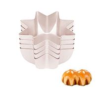 CANDeal Moule De Cuisson Antiadhésive De Forme Octogonale Pour La Cuisson Au Four AirFryer, Moules De Cuisson De Gâteau étoile, Moules De Pain De Gelée (4 pièces)