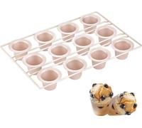 CANDeal Poêle popover antiadhésive 12 tasses, poêle à muffin cupcake, moules à pudding du Yorkshire