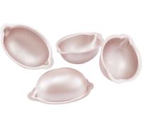 CANDeal Set de 4 pièces de 3 pouces de poêle à muffin antiadhésive, moule à citron unique en acier au carbone pour la cuisson au four, friteuse à air