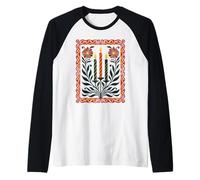 Candélabre de l'Avent Minimaliste Nordique Floral Manche Raglan