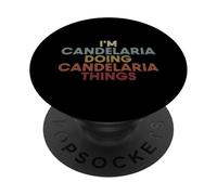 Candelaria Name Candelaria Personalized Name First Given PopSockets PopGrip Adhésif