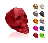 Candellana Bougie Crâne - Bougie crâne - Déco crâne - Déco Halloween - Déco Gothique - Bougie déco Grunge - Déco Heavy Metal - Décoration de chambre Grunge Skull Low-Poly