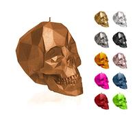 Candellana Bougie Crâne - Bougie crâne - Déco crâne - Déco Halloween - Déco Gothique - Bougie déco Grunge - Déco Heavy Metal - Décoration de chambre Grunge Skull Low-Poly