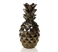 Candellana Bougies béton Candle-Pineapple Laiton, Parfum : Citronnelle