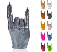 Candellana Hand RCK Bougie - Figurine de main - Déco cool - Déco gothique - Bougie déco grunge - Déco heavy metal - Décoration de chambre grunge - Gadgets de bureau - Bougie déco - Bougie marrante