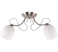 Candellux Amba plafonnier 2x40 W ambré-marron 32-78698