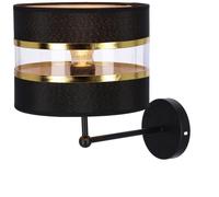 Candellux Andy applique murale 1x40 W noir-doré 21-06134