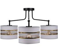 Candellux Andy plafonnier 3x40 W noir-doré-gris 33-00514
