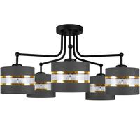 Candellux Andy plafonnier 5x40 W noir-doré 35-06158