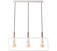 Candellux Frame lampe suspendue 3x60 W blanc-bois 33-73532