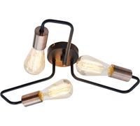 Candellux Herpe plafonnier 3x60 W noir-cuivre 33-66916