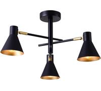 Candellux Less plafonnier 3x40 W noir-doré 33-70975