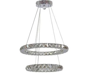 Candellux Lords lampe suspendue 2x24 W chrome 31-32515