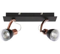 Candellux Markus plafonnier 2x50 W noir-cuivre 92-37442-M