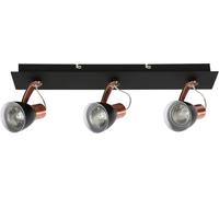 Candellux Markus plafonnier 3x50 W noir-cuivre 93-35608-M