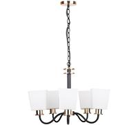 Candellux Schubert lampe suspendue 5x60 W noir-doré 35-74249