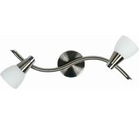 Candellux Selia plafonnier 2x40 W blanc-nickel 92-69986