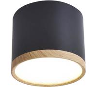 Candellux Tuba plafonnier 1x9 W noir-bois 2275949