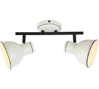 Candellux Zumba plafonnier 2x40 W blanc-noir 92-72139