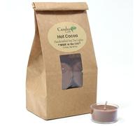 Candeo Candle Winter Wonderland Lot de 12 bougies chauffe-plat - Mélange de cire d'abeille de soja - Let It Snow, cannelle ours, cacao chaud ou Mele Kalikimaka - Cadeaux de vacances faits à la main