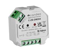 Candeo Module de gradation Zigbee, Aucun Fil Neutre requis, Compatible avec Amazon Echo, Echo Studio, Philips Hue, Smartthings, Hubitat, HomeKit