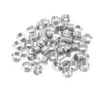 Candeon 50 pcs M10 en acier inoxydable SS304 fil enroulé inserts de filetage hélicoïdal (M10*1.5 * 1D)