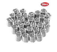 Candeon 50 pcs M10 en acier inoxydable SS304 fil enroulé inserts de filetage hélicoïdal (M10*1.5 * 2D)