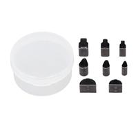 Candeon 8 pièces ensemble de matrices de découpe en cuir ovale demi-cercle carré en forme de goutte d'eau manuel poinçonnage moulage en acier allié outil artisanal