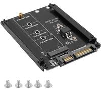 Candeon Adaptateur M.2 NGFF vers SATA, NGFF SATA SSD Adaptateur M.2 vers Key B Key, 22 Broches convertisseur SSD M.2 (NGFF) vers SATA (Ne supporte Pas en Charge Les SSD PCIE/NVME/Key-M)