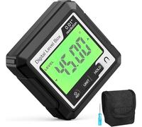 Candeon Inclinomètre Numérique, 4 * 90° Niveau Numérique électronique Jauge D'angle Magnétique, Détecteur D'angle Rapporteur Mesureur D'angle Avec 4 Unités Pour Menuiserie, Bâtiment, Automobile