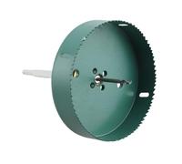 Candeon Kit de Scie Cloche 120 Mm/150 Mm, Ouvre-trou avec Tige Hexagonale de 7,5 Mm, Jeu de Forets pour Scie Cloche pour Spots Encastrés, Downlights, Plaques de (150 mm / 5,9 pouces)