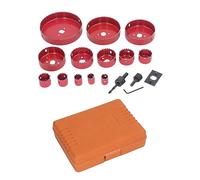 Candeon Kit d'outils d'ouverture de trous pour le travail du bois avec 1 foret, 1 joint, 1 clé hexagonale, ouvre-scie à 13 trous