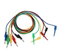 Candeon P1045 5PCS 4 mm 1m Bouche de banane empilable pour tester Clip multimètre Câble de fil Câble fil accessoire