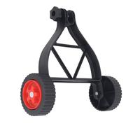 Candeon Roue de Support pour Coupe-Bordures, Roues Auxiliaires Réglables en Hauteur, Roues de Désherbeur de 23 à 28 Mm, Fixation pour la Plupart des Tubes d'arbre de Tondeuses